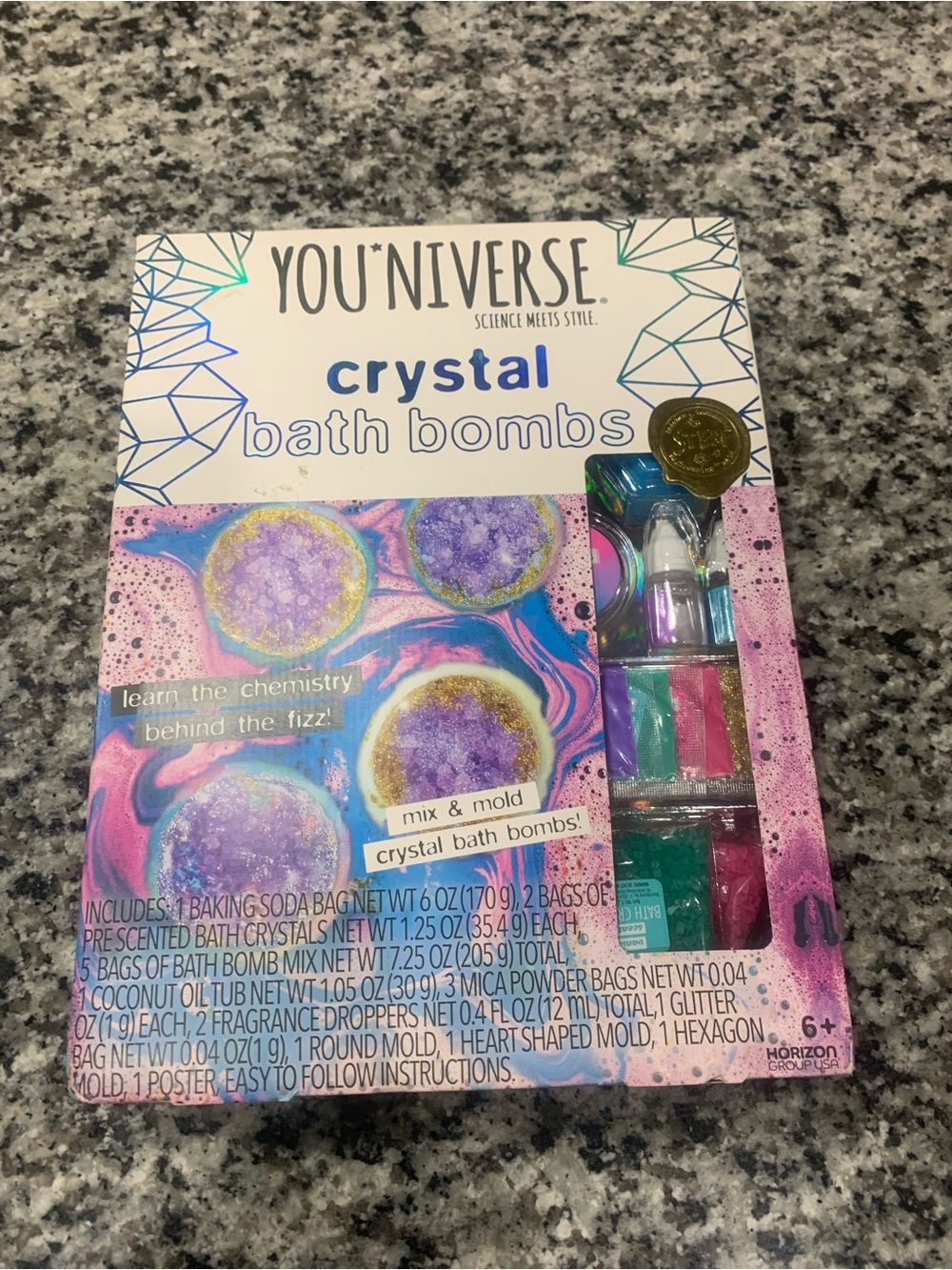 Brand New You’Niverse Crystal Bath Bombs Kit